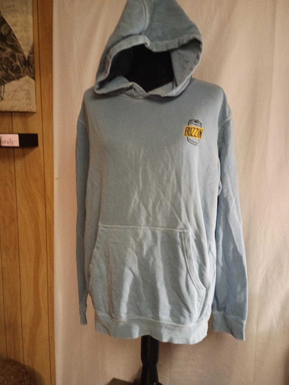 Buzzin Light Blue Pullover Hoodie - Men